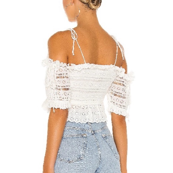 🚨Final Sale🚨!! NWT Pilyq Rocco Water Lilly Lace Up Top - Picture 6 of 7